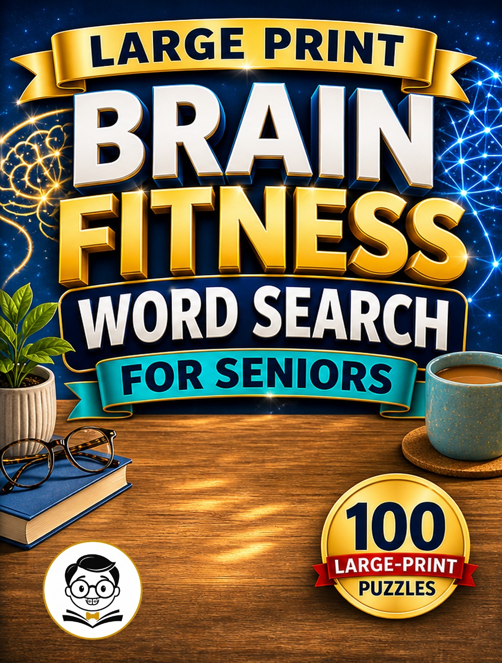 Brain Fitness Word Search for Seniors Large Print cover