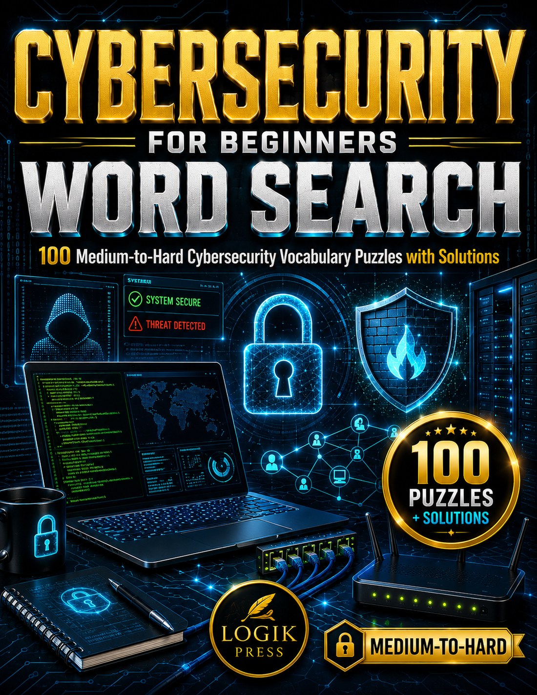 LogikPress.com Cybersecurity For Beginners Word Search