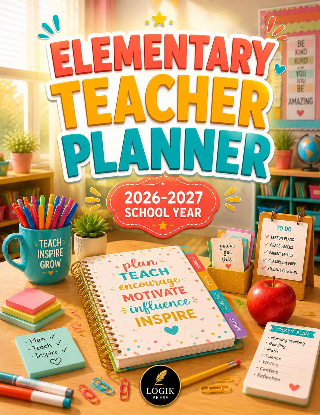 Elementary Teacher Planner 2026-2027 cover