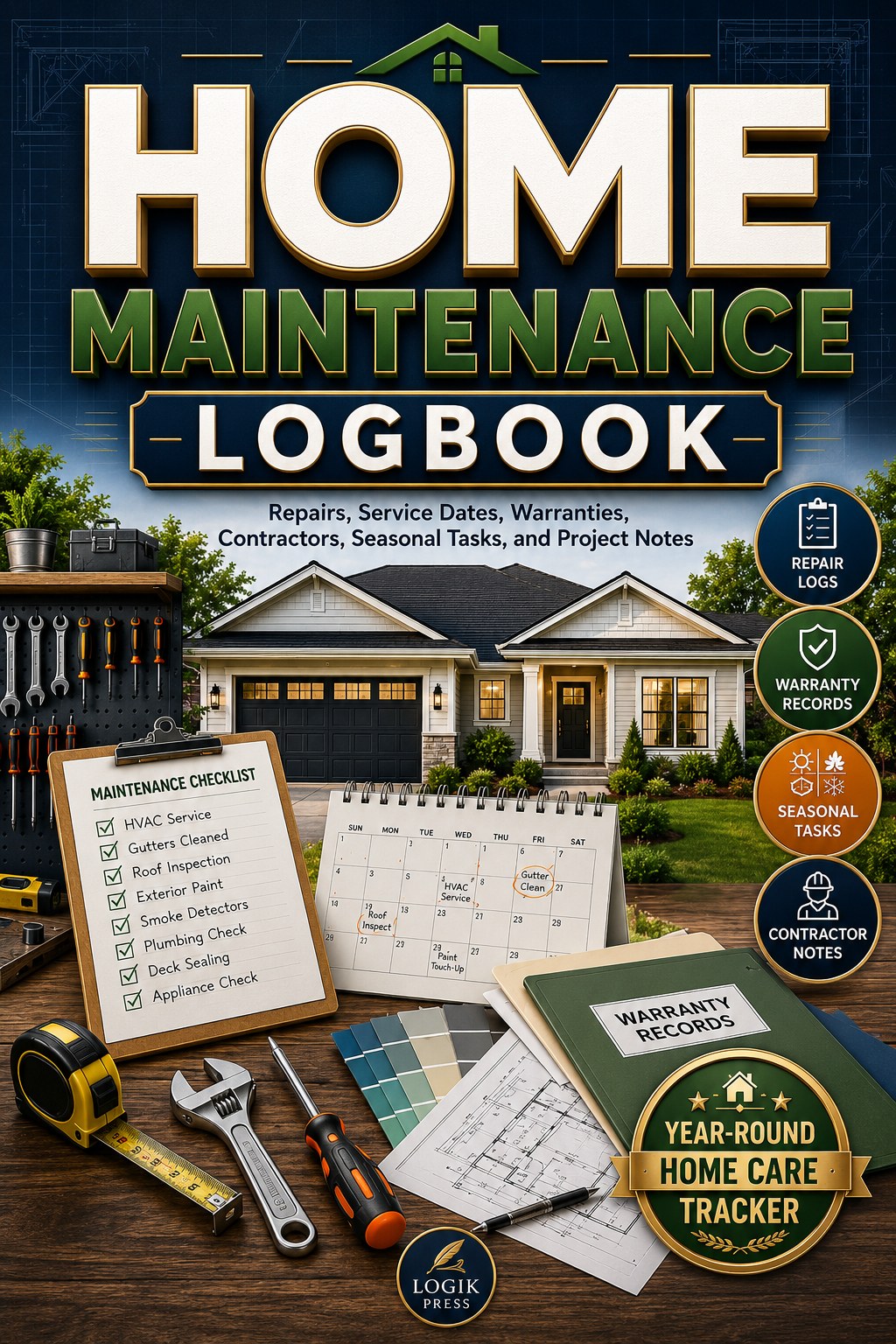 Home Maintenance Logbook cover