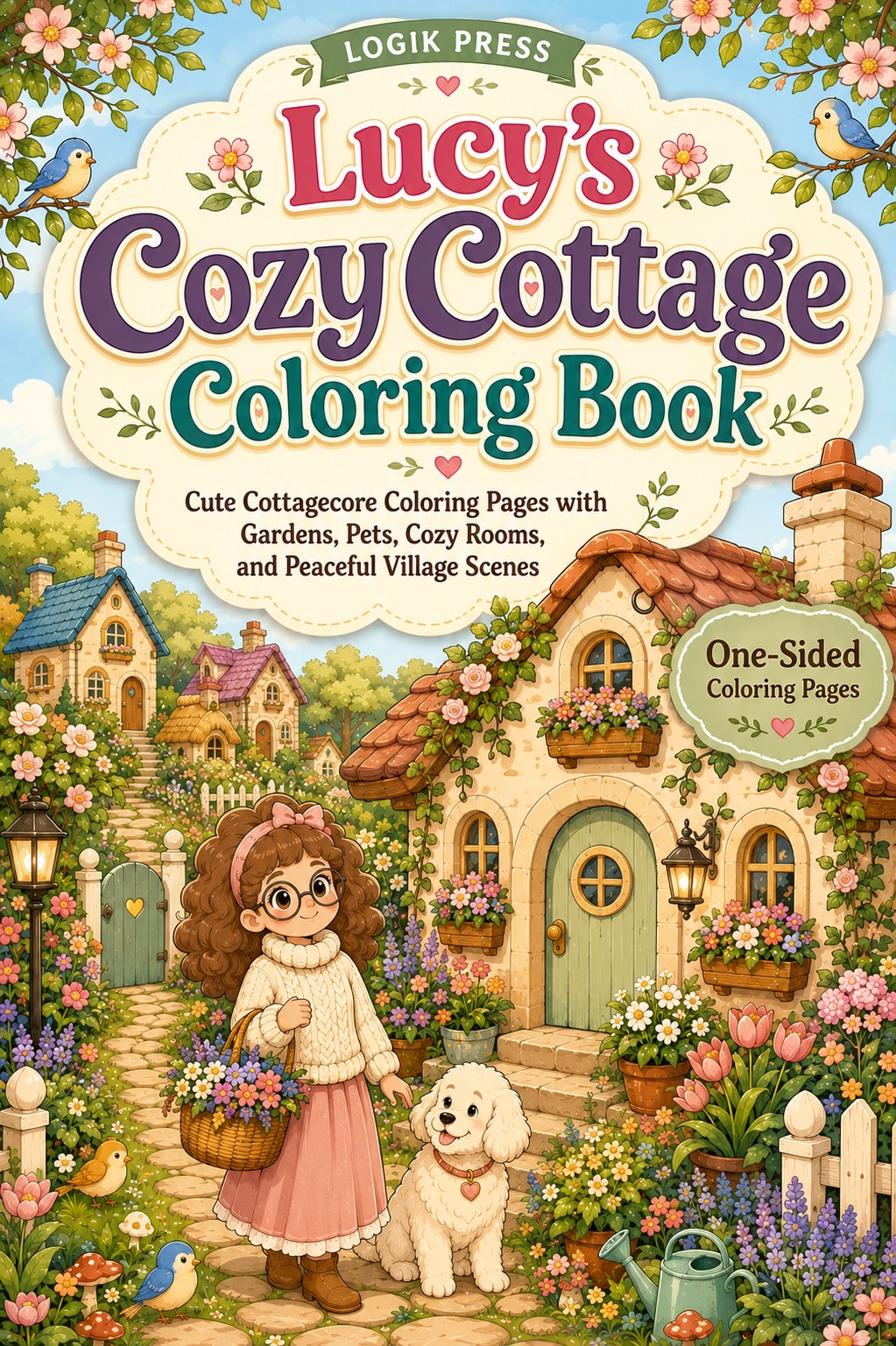 LogikPress.com Lucys Cozy Cottage Coloring Book