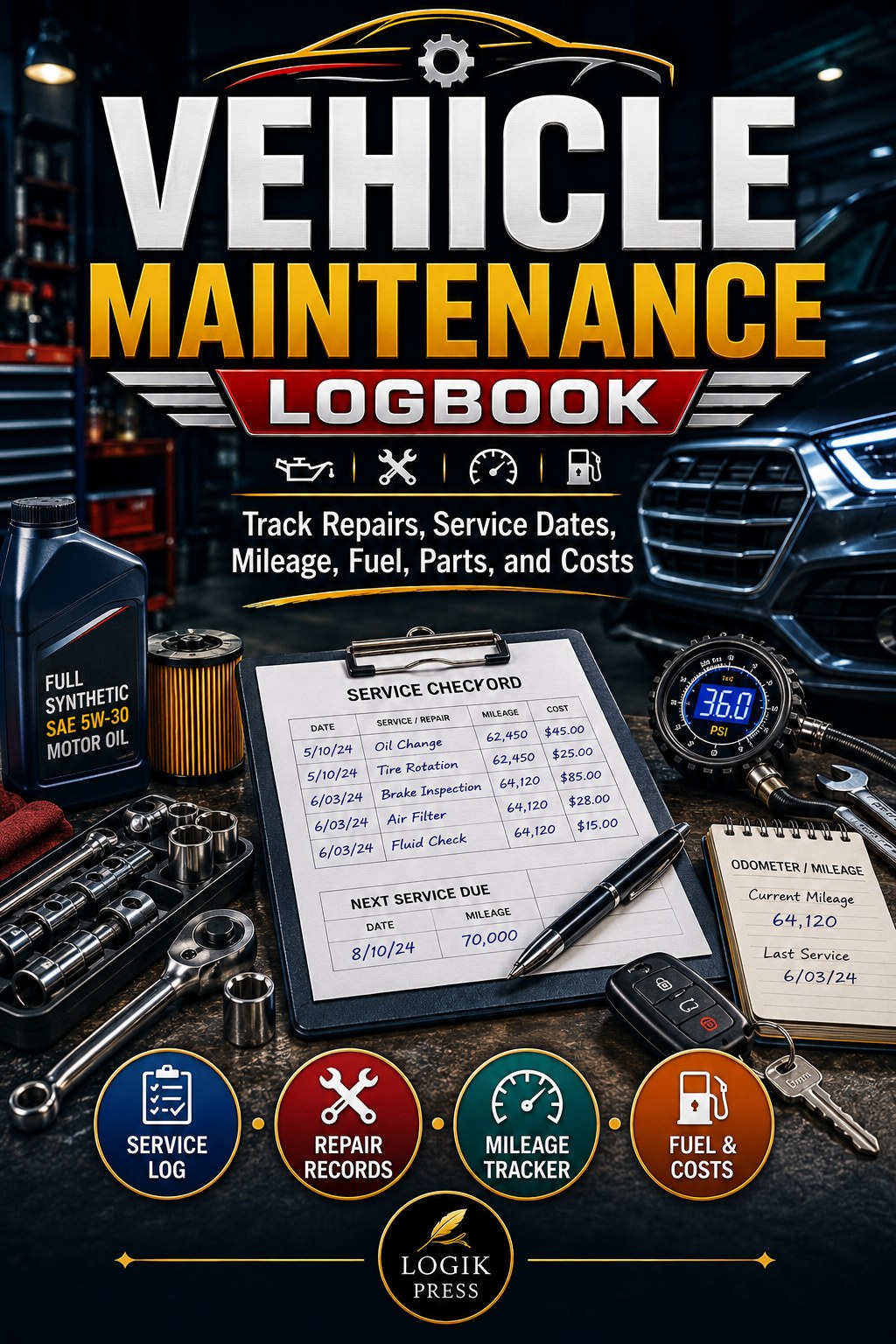 Vehicle Maintenance Logbook cover