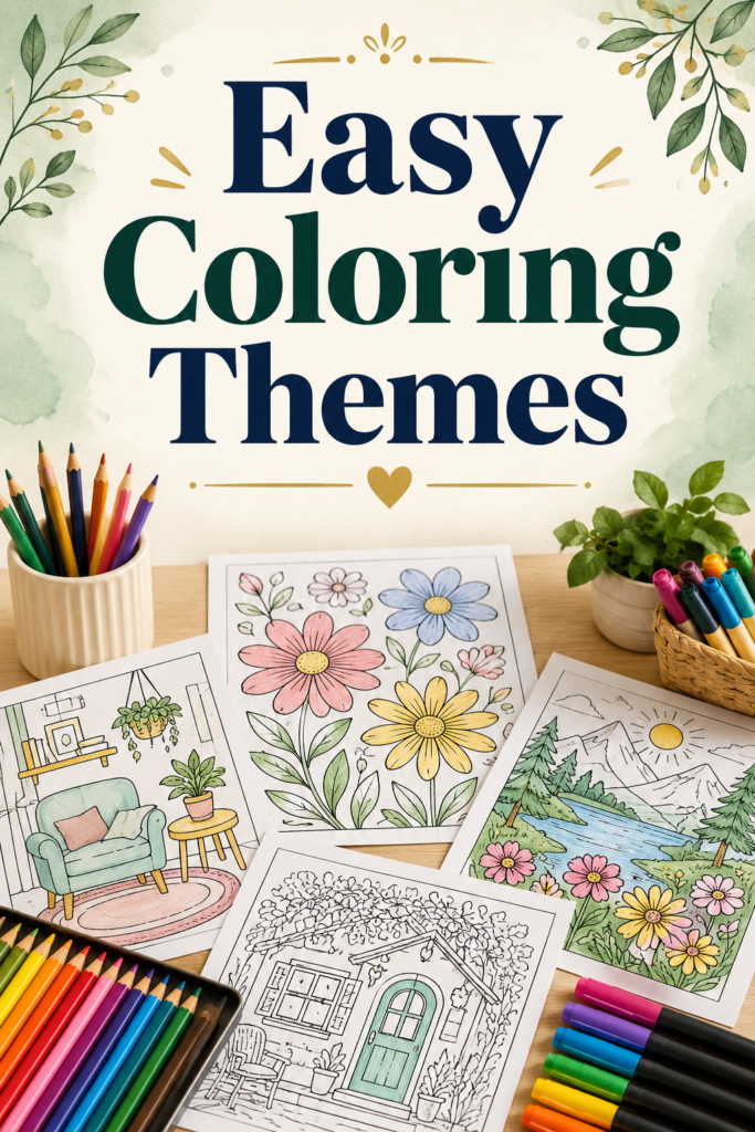 Top 5 Easy Coloring Themes For Adults Who Want To Relax