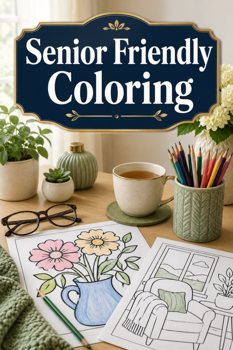 Bold And Easy Coloring For Seniors: What Makes A Page Easier To Use? 09 senior friendly coloring