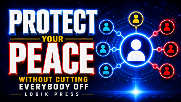 How to Protect Your Peace Without Cutting Everybody Off Neon cover-style hero for protecting your peace without cutting everybody off